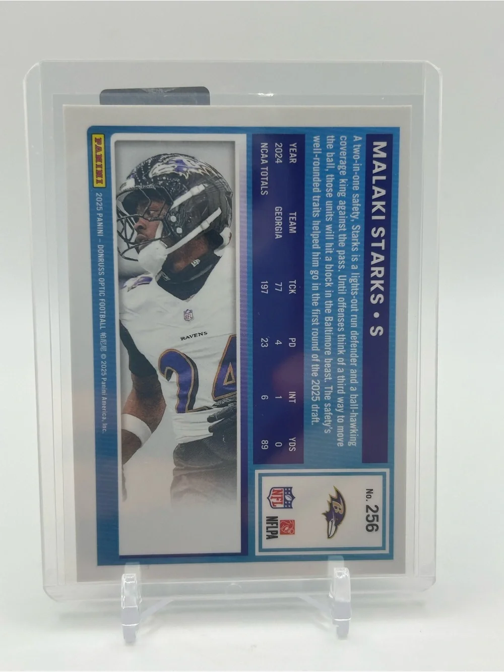 Malaki Starks Rated Rookie Football Trading Card 🏈 Baltimore Ravens